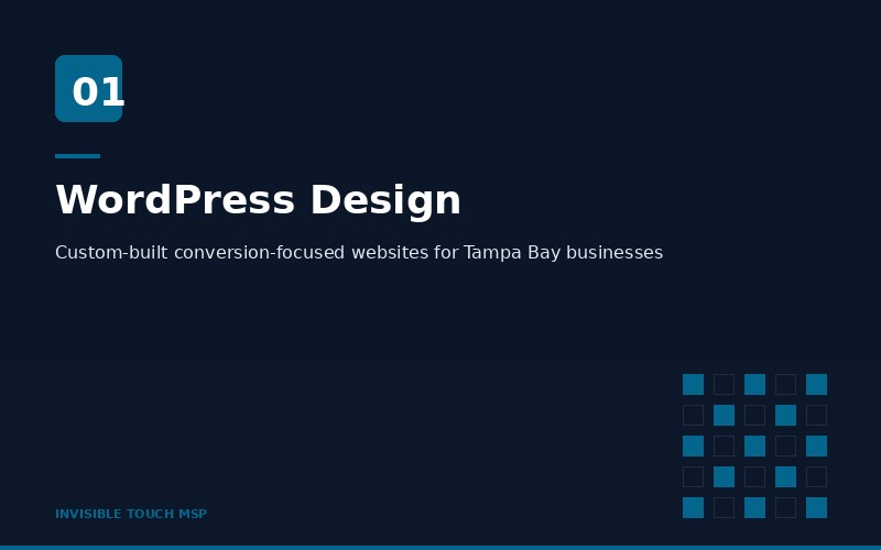 Custom Tampa Bay web design WordPress development
